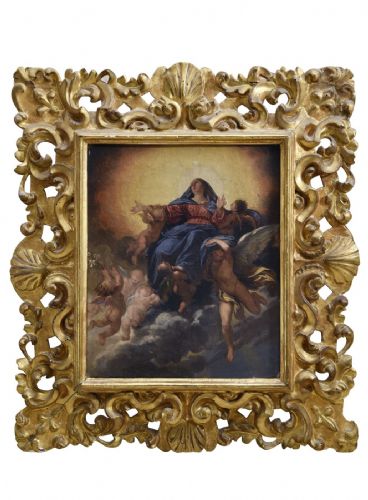 GIUSEPPE BEZZUOLI (Florence, 28 November 1784 - Florence, 13 September 1855) "The Assumption of the Virgin"
    